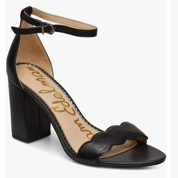 Sam Edelman Odila black leather chunky heel sandals size 9M - Picture 10 of 10